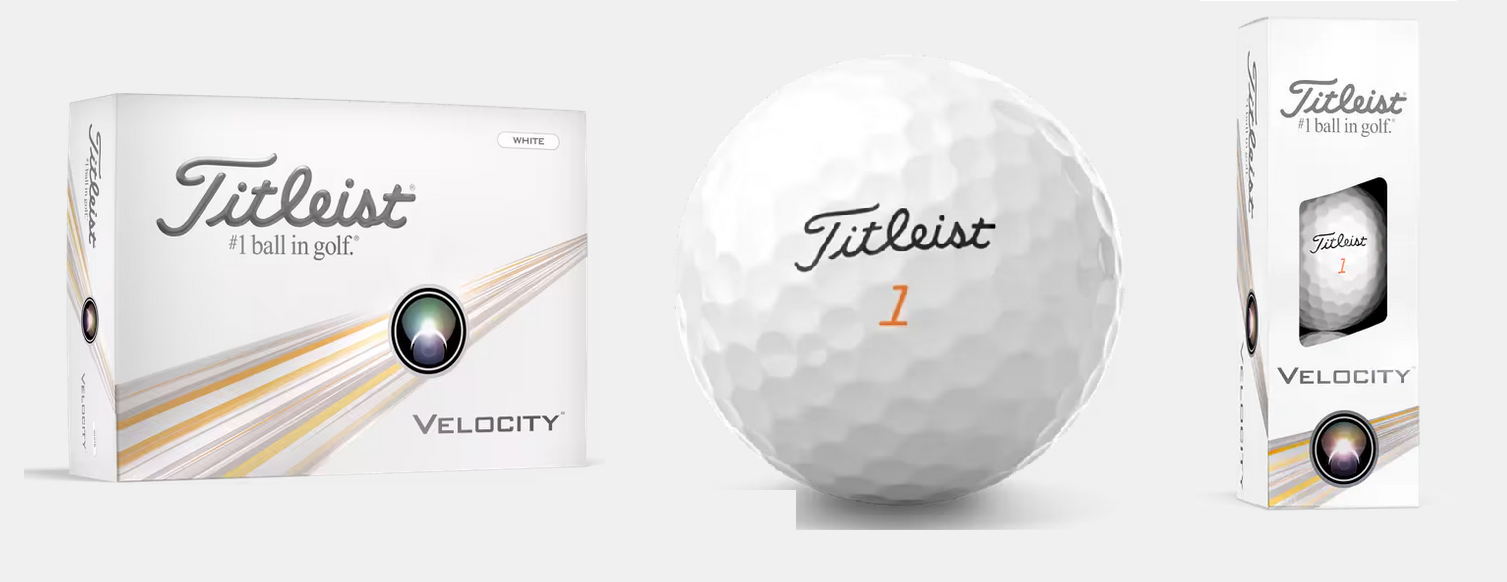 Titleist 2024 Velocity Golfbälle weiß (12/24 oder 48 Stück)  
