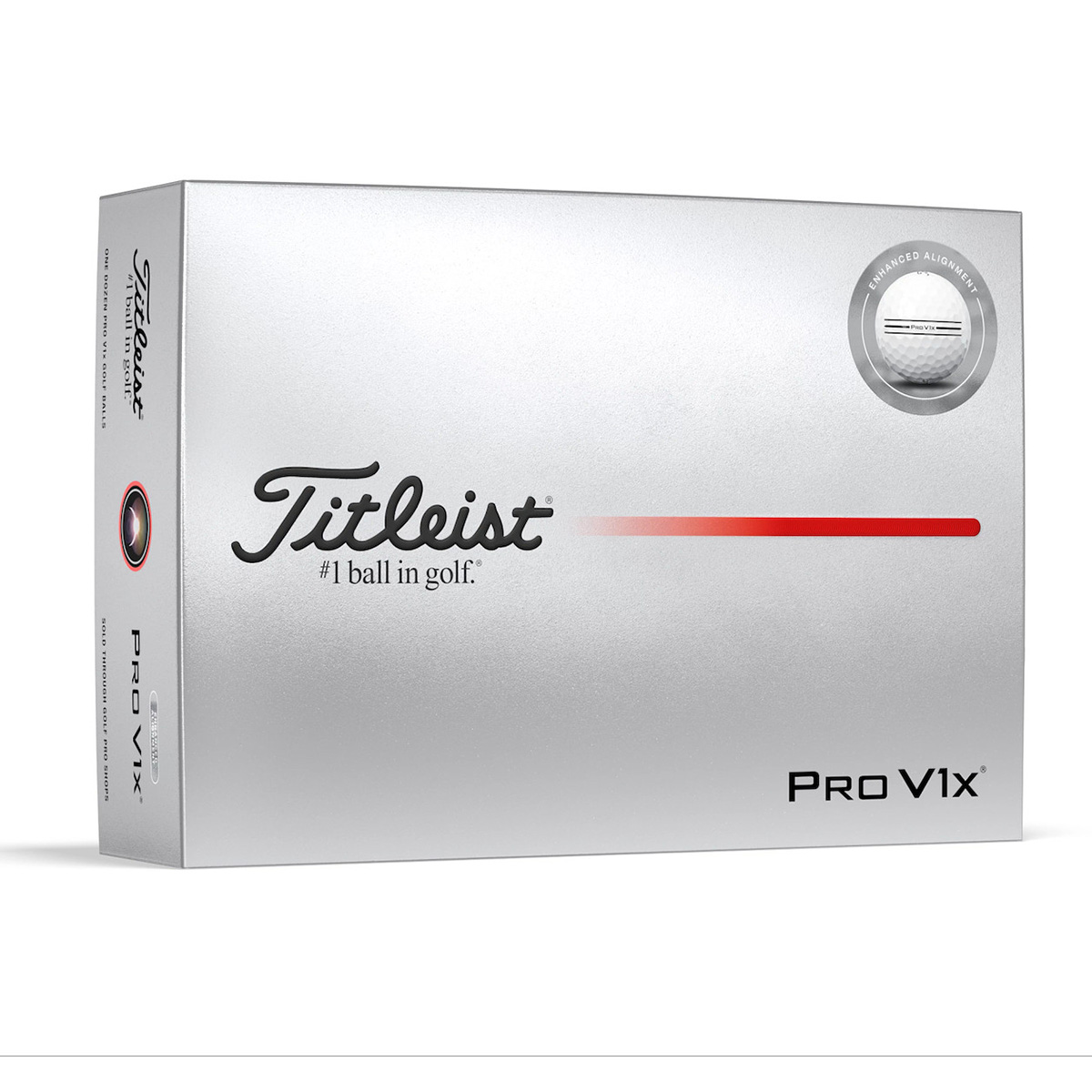 Titleist Golfbälle Pro V1X Enhanced Alignment Weiß Set - 12 Stück Titleist Golfbälle Pro V1X Enhanced Alignment Weiß Set - 12 Stück