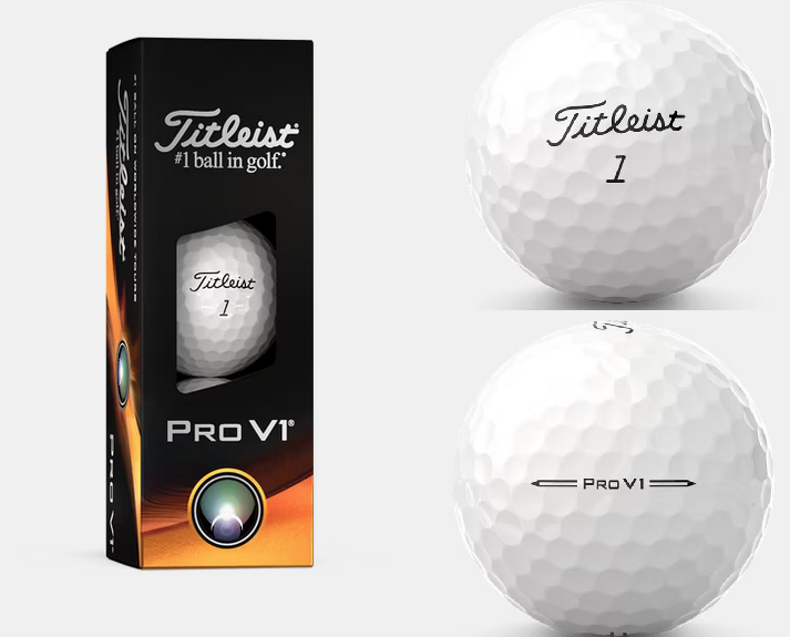 Titleist Pro V1 Golfbälle (weiß), Standard oder High Numbers