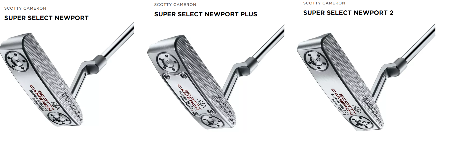 Titleist Scotty Cameron Putter Neu SUPER SELECT NEWPORT, NEWPORT 2 oder NEWPORT2+ 