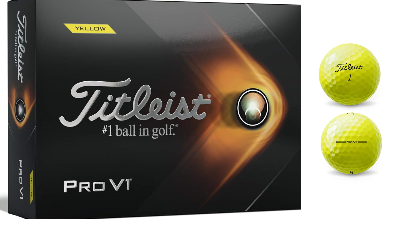 Titleist Pro V1 Golfbälle weiß oder gelb 12/24 oder 48 Stück