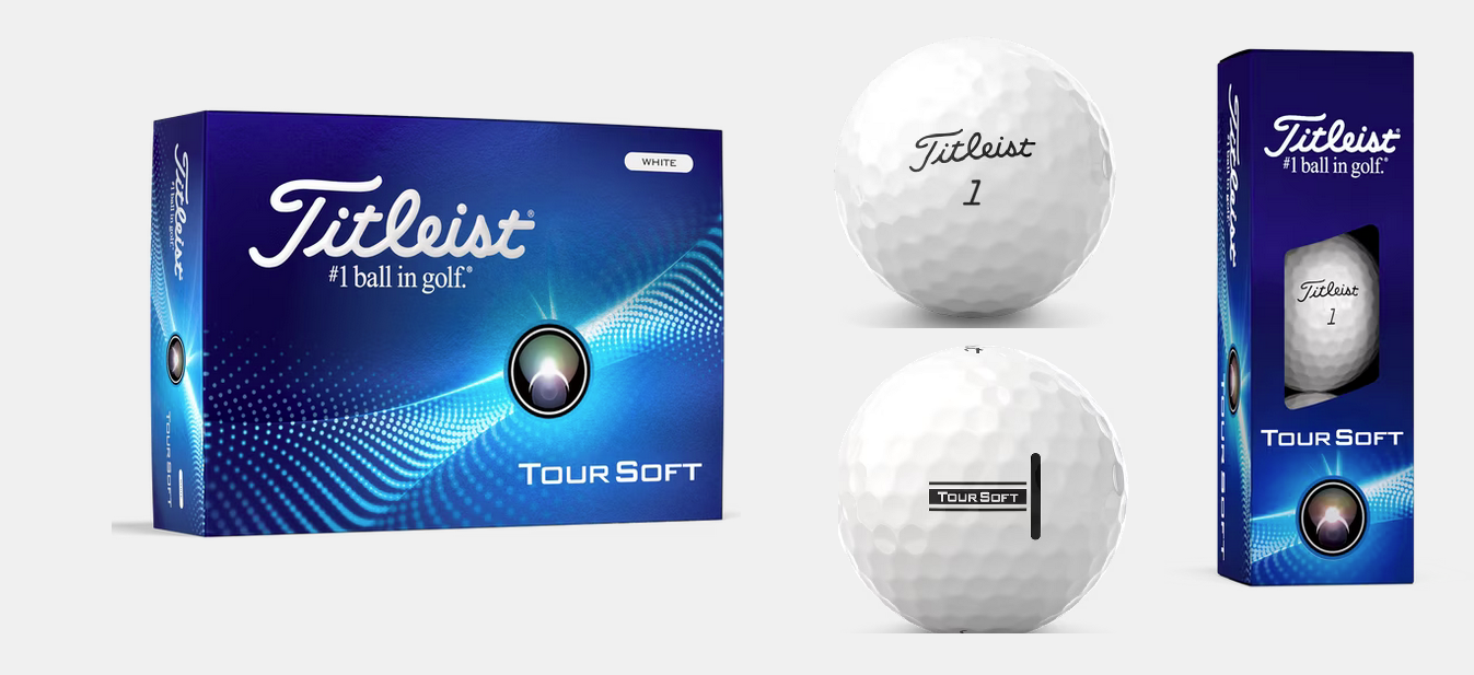 Titleist Tour Soft - Golfbälle in weiß, gelb, grün oder AIM 360° Titleist Tour Soft - Golfbälle in weiß, gelb, grün oder AIM 360°