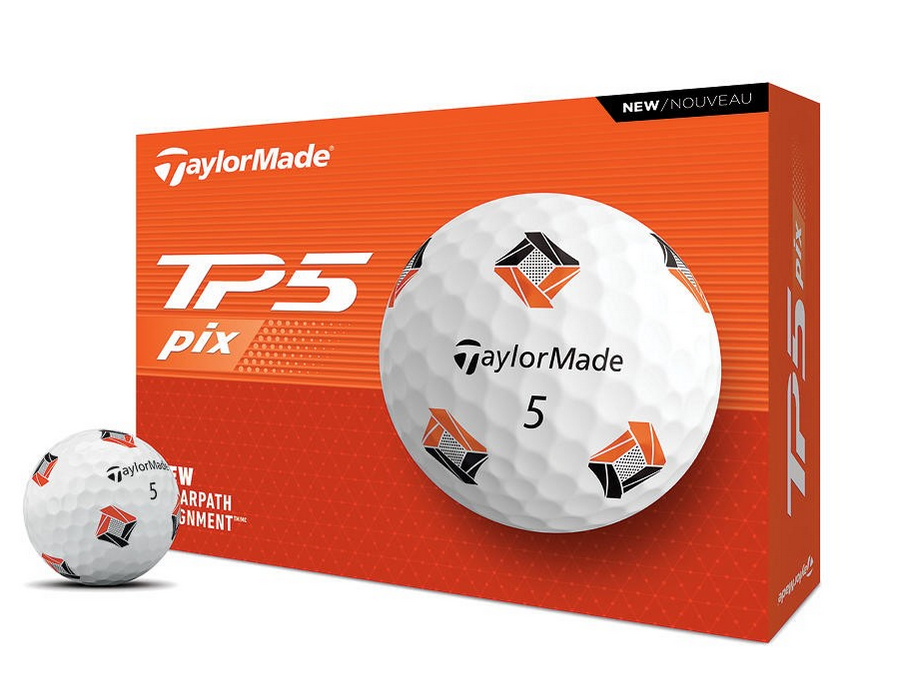 Taylor Made TP5 Pix Golfbälle in weiß (12 Stück) 