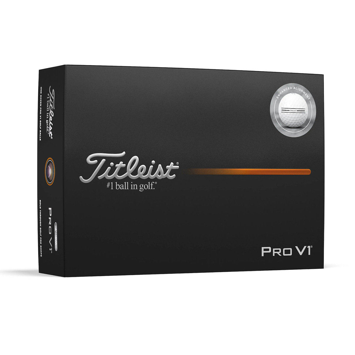 Titleist Golfbälle Pro V1 Enhanced Alignment Weiß Set - 12 Stück