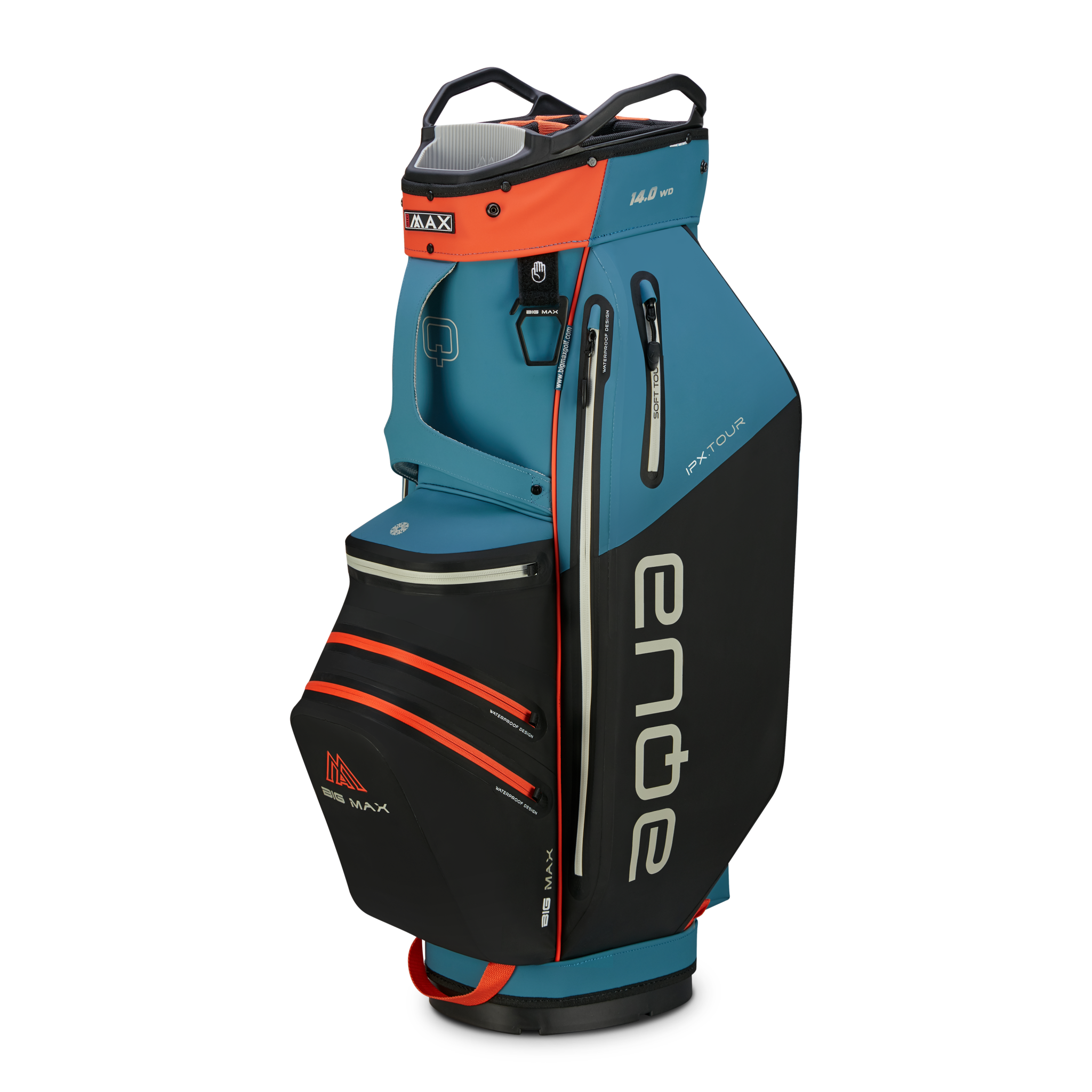 BIG MAX Aqua IPX. Tour - Cartbag | (BBO) Blue/Black/Orange | JY9505 ...