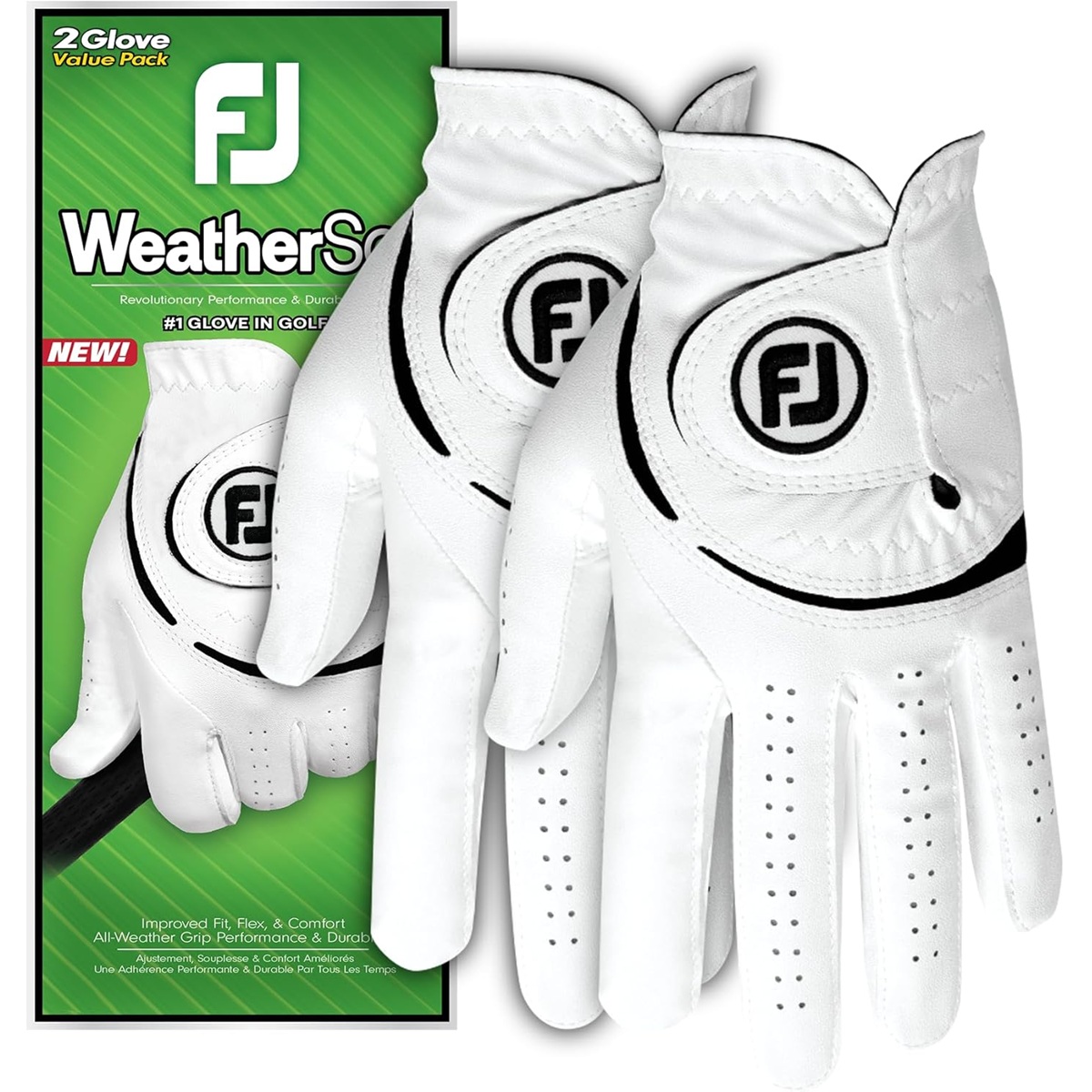 FootJoy WeatherSof (2er Pack) - Golfhandschuh für Herren 