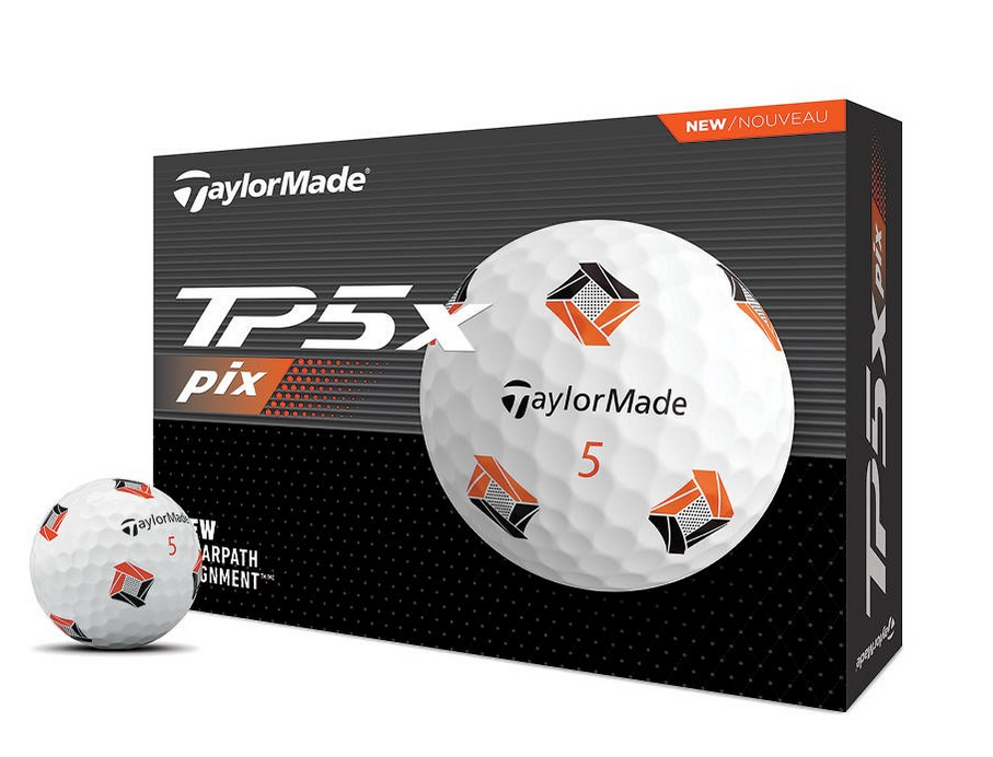 Taylor Made TP5x Pix Golfbälle in weiß (12 Stück)  
