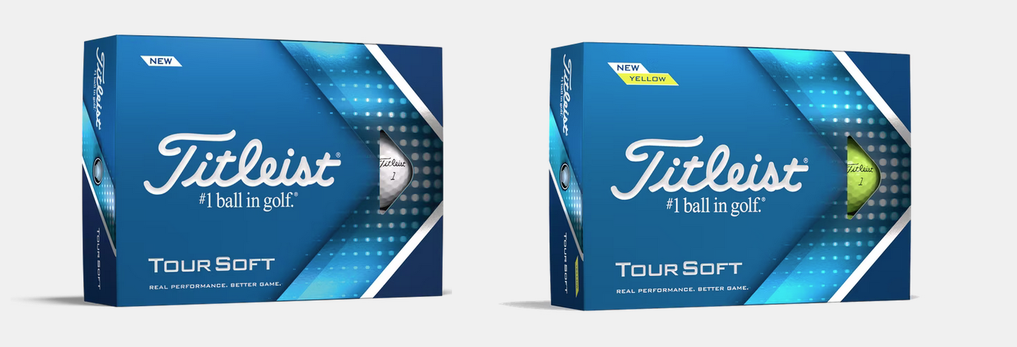 Titleist 2023 Tour Soft Golfbälle weiß oder gelb 12/24 oder 48 Stück