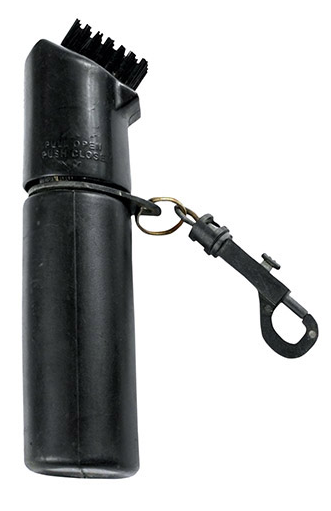 Schl-gerb-rste Big Max Golf-Schlägerbürste mit kleinem Wassertank.