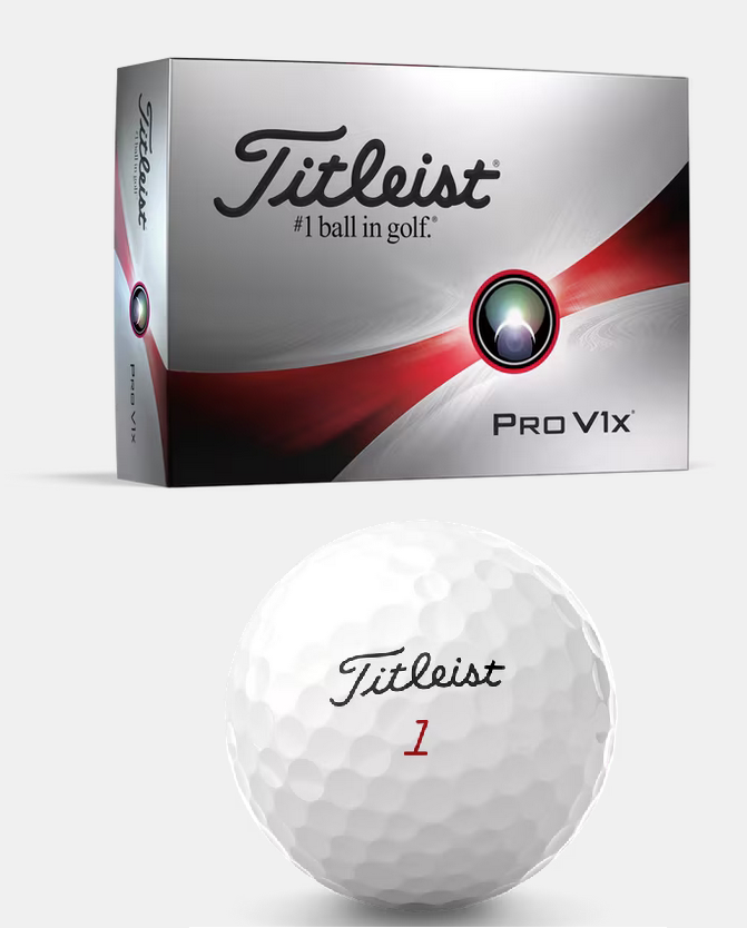 Titleist 2023 Pro V1X Golfbälle weiß 12/24 oder 48 Stück