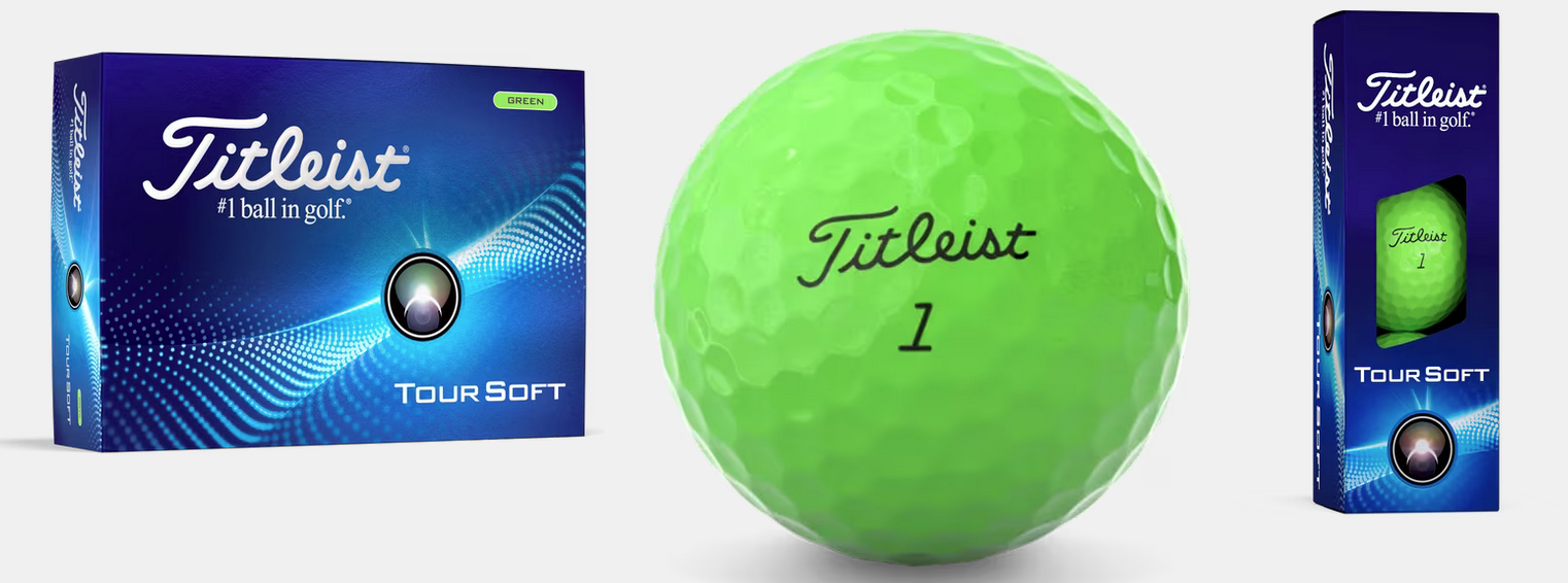 Titleist 2024 Tour Soft Golfbälle in weiß/gelb oder grün (12/24 oder 48 Stück)